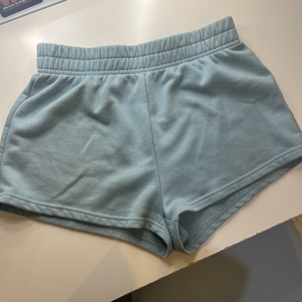 Light Blue Casual Shorts